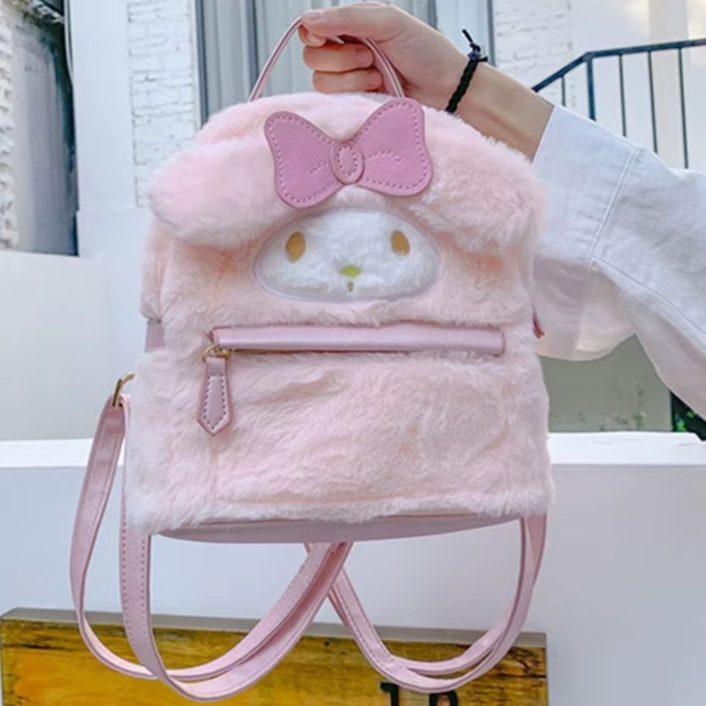 NWT! Sanrio My Melody Kawaii Cartoon Pink Plush Mini Back Pack NEW